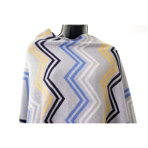 Talbots Chevron Wrapped Cardigan Cotton Blend Women's One Size Shawl Wrap - Picture 6 of 12